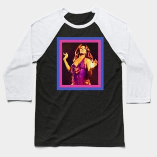 Tina Turner 70s Comic book design Baseball T-Shirt